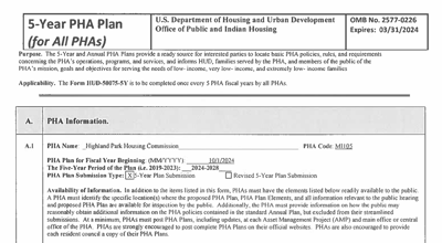 HUD-5 Year Plan 2024-2028