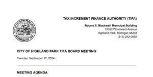 TIFA Meeting Agenda 9/17/24