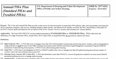 HUD-2024 PHA Annual Plan