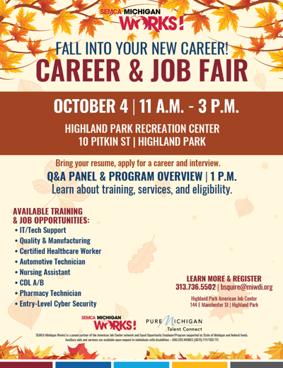 Career & Job Fair w/ Michigan Works