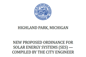 Solar Ordinance 1st Read