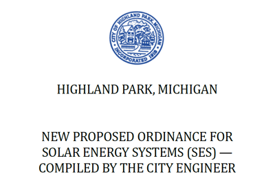 Solar Ordinance 1st Read