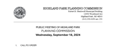 Planning Commission Agenda - 9/18/24