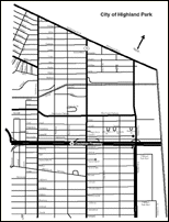 Map of City of Highland Park