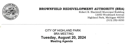 Brownfield Redevelopment Authority - Aug 20